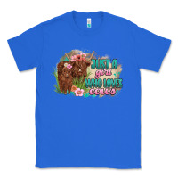 True Royal just a girl who loves cows Classic Tee - MaliasSmallBusiness