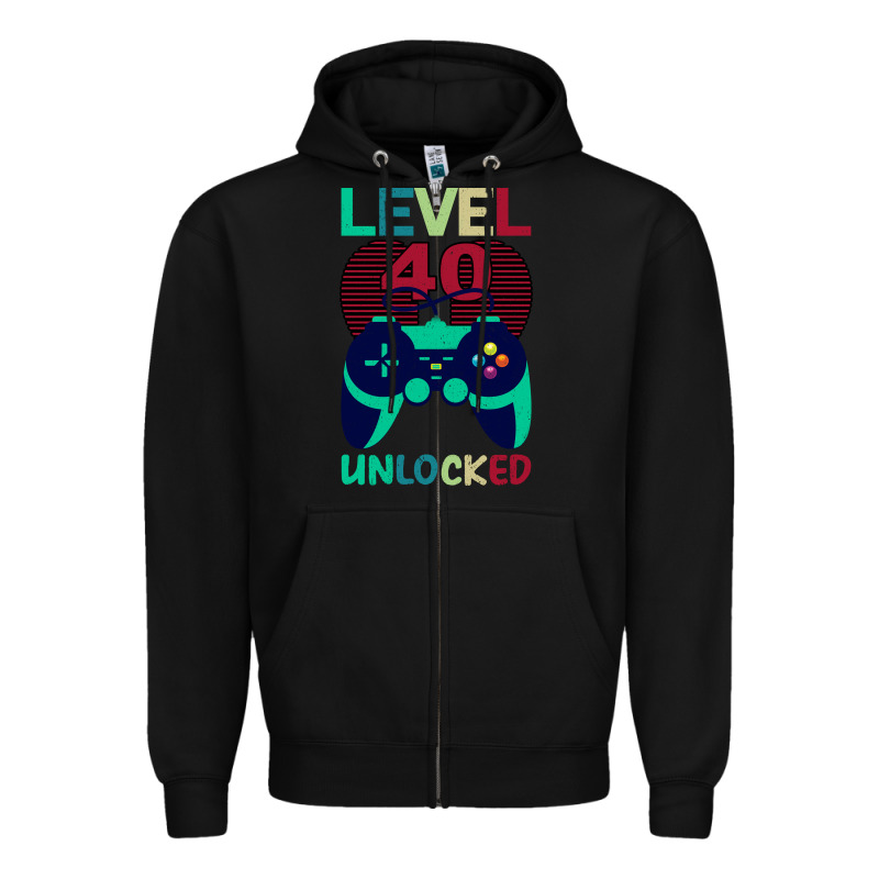 Level 40 Unlocked Zipper Hoodie by Bettercallsaul | Teevron