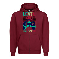 Burgundy Level 40 Unlocked Zipper Hoodie - Bettercallsaul