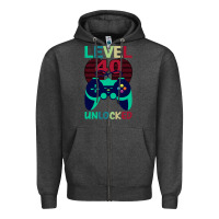 Charcoal Heather Level 40 Unlocked Zipper Hoodie - Bettercallsaul