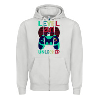 Dove Grey Level 40 Unlocked Zipper Hoodie - Bettercallsaul