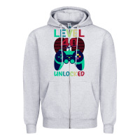 Heather Grey Level 40 Unlocked Zipper Hoodie - Bettercallsaul