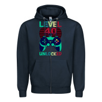 Navy Level 40 Unlocked Zipper Hoodie - Bettercallsaul