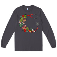 Smoke custom name christmas stethoscope Long Sleeve Tee - MaliasSmallBusiness