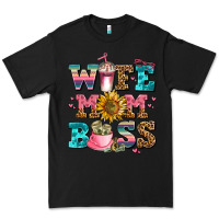Black wife mom boss Premium Tee - AdoDesignShop