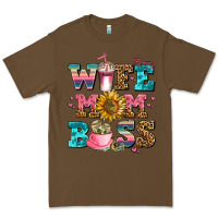 Cacao wife mom boss Premium Tee - AdoDesignShop