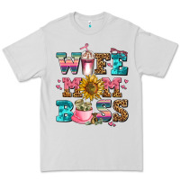Dove Grey wife mom boss Premium Tee - AdoDesignShop