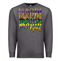 Charcoal Heather mardi gras Premium Sweatshirt - CowGirlArtShop