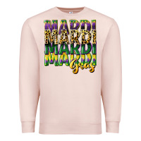 Pale Pink mardi gras Premium Sweatshirt - CowGirlArtShop