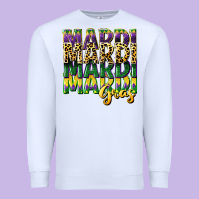 Mardi Gras Premium Sweatshirt Designed By Cowgirlartshop