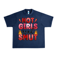 Navy hot girls read smut Urban Heavy Tee - MaliasSmallBusiness