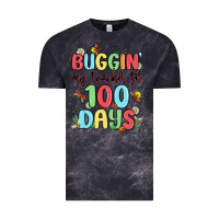 Cloud Black buggin my teacher for 100 days Vintage Tee - MaliasSmallBusiness
