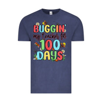 Vintage Denim buggin my teacher for 100 days Vintage Tee - MaliasSmallBusiness