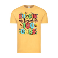 Vintage Mustard buggin my teacher for 100 days Vintage Tee - MaliasSmallBusiness