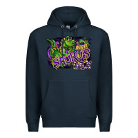Navy mardi saurus rex Premium Hoodie - CowGirlArtShop