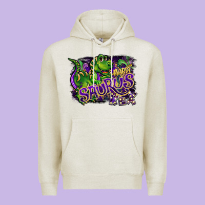 Mardi Saurus Rex Premium Hoodie Designed By Cowgirlartshop