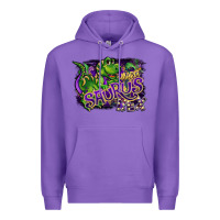 Purple mardi saurus rex Premium Hoodie - CowGirlArtShop