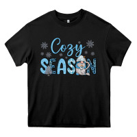 Black cozy season gnome coffee Heavy Core Tee - JahusDesignShop