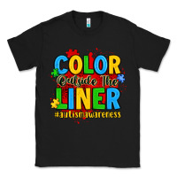 Black color outside the liner autism awareness Classic Tee - JahusDesignShop
