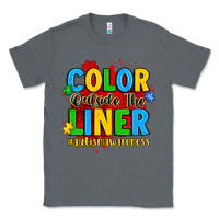 Charcoal Heather color outside the liner autism awareness Classic Tee - JahusDesignShop
