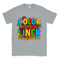 Heather Grey color outside the liner autism awareness Classic Tee - JahusDesignShop