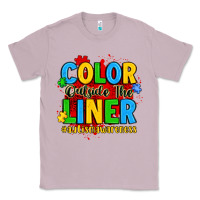 Lilac color outside the liner autism awareness Classic Tee - JahusDesignShop