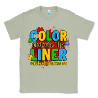 Matcha color outside the liner autism awareness Classic Tee - JahusDesignShop