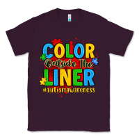 Plum color outside the liner autism awareness Classic Tee - JahusDesignShop