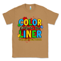 Toasted Coconut color outside the liner autism awareness Classic Tee - JahusDesignShop