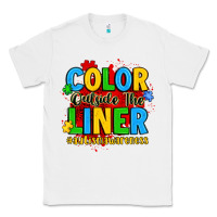 White color outside the liner autism awareness Classic Tee - JahusDesignShop