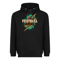Black Football Vibes Heavyweight Hoodie - HowdyJamesFarm