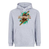 Heather Grey Football Vibes Heavyweight Hoodie - HowdyJamesFarm