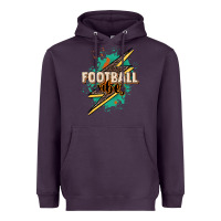 Plum Football Vibes Heavyweight Hoodie - HowdyJamesFarm