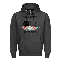 Charcoal Heather I'm A Dog & Horse Kind Of Queen Pet Lover Owner Zipper Hoodie - Bettercallsaul