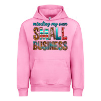 Fuchsia Pink Minding My Own Small Business Urban Hoodie - BundleAndBundleShop