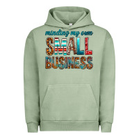 Pigment Oil Green Minding My Own Small Business Urban Hoodie - BundleAndBundleShop