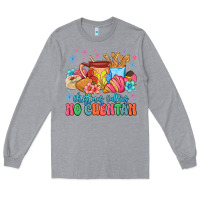Heather Grey christmas calories no cuentan mexican Long Sleeve Tee - MaliasSmallBusiness
