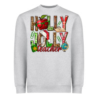 Holly Jolly Teacher Heavyweight Sweatshirt | Teevron