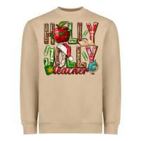 Mushroom holly jolly teacher Heavyweight Sweatshirt - NancyCooperArtShop