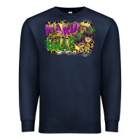 Navy mardi gras Premium Sweatshirt - CowGirlArtShop