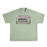 Oil Green hello im mentally at the bookstore Urban Heavy Tee - MaliasSmallBusiness
