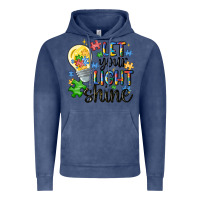 Vintage Denim let your light shine Vintage Hoodie - MaliasSmallBusiness