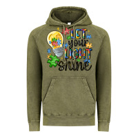 Vintage Olive let your light shine Vintage Hoodie - MaliasSmallBusiness