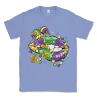 Colony Blue mardi gras lips Classic Tee - MaliasSmallBusiness