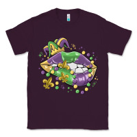 Plum mardi gras lips Classic Tee - MaliasSmallBusiness