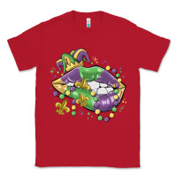 Red mardi gras lips Classic Tee - MaliasSmallBusiness