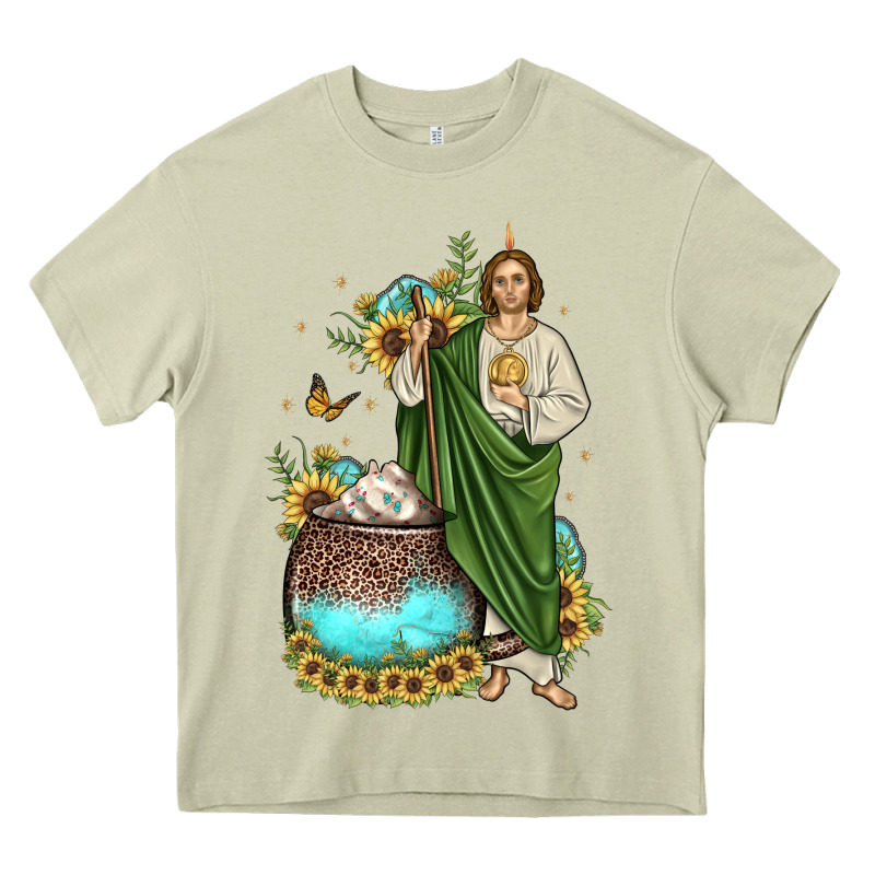 San Judas Coffee Cup Sunflower Heavy Core Tee by JahusDesignShop | Teevron