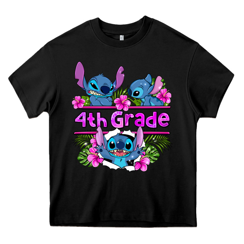 Preview Flower Stitch  4th Grade Heavy Core Tee by AdoDesignShop | Teevron