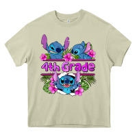 Mossy preview flower stitch  4th grade Heavy Core Tee - AdoDesignShop