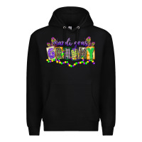 Black mardi gras grammy Premium Hoodie - CowGirlArtShop